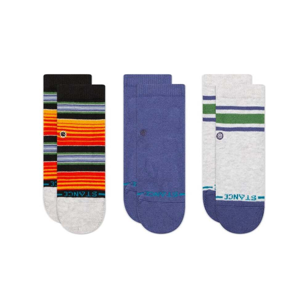 Stance Unisex Rockford Baby 6- 12 Months Crew Socks Indigo 3 Pairs Pack One Size